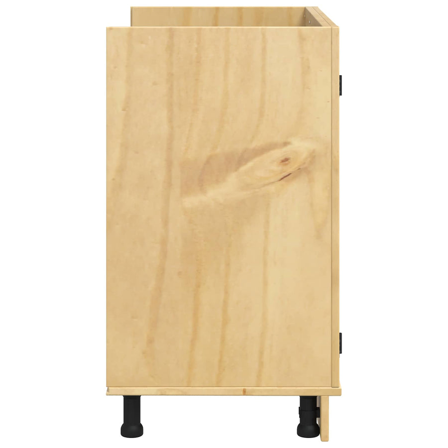 Kast met opslag Honing 80 x 46 x 81,5 cm Massief grenenhout