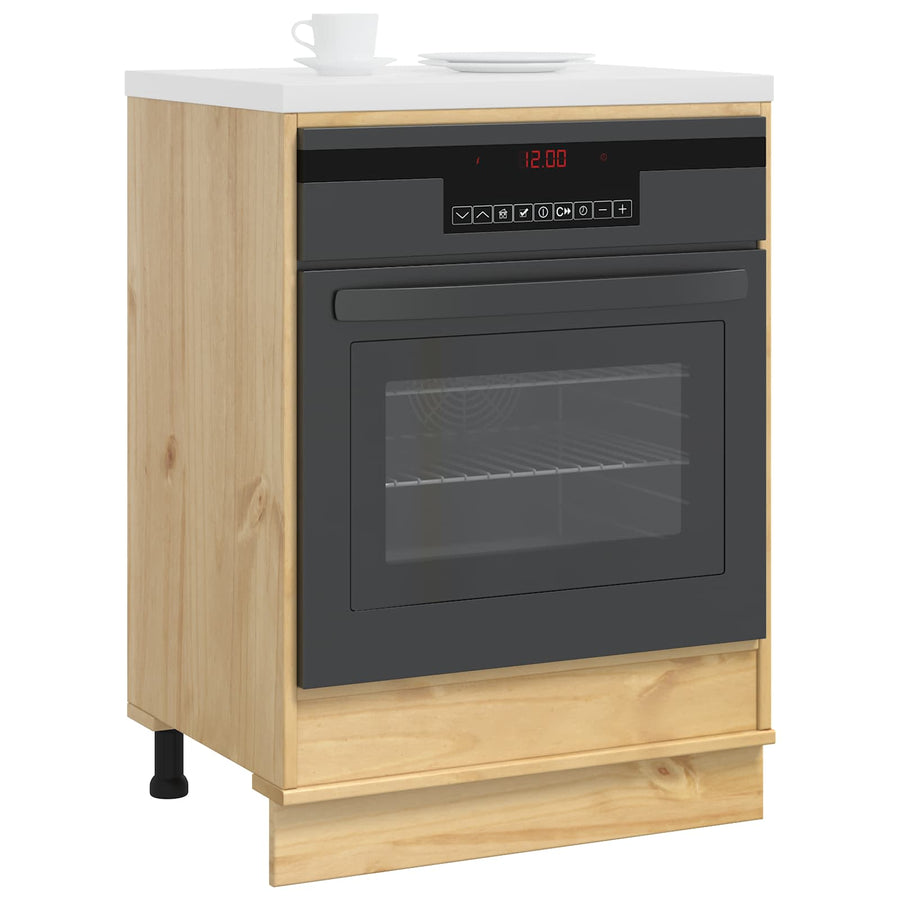 Kast met opslag Honing 60 x 46 x 81,5 cm Massief grenenhout