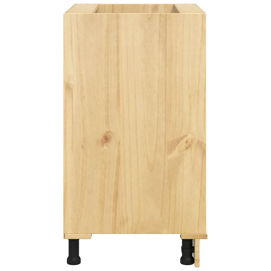 Kast met opslag Honing 60 x 46 x 81,5 cm Massief grenenhout