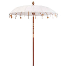 Parasol 250 cm diameter crème katoen massief hout