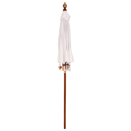 Parasol Crème x 250 cm Katoen en massief hout