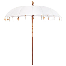 Parasol Crème x 250 cm Katoen en massief hout