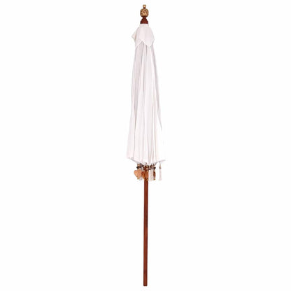 Parasol Crème x 250 cm Katoen en massief hout