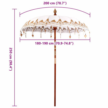 Parasol Anders Crème x 250 cm