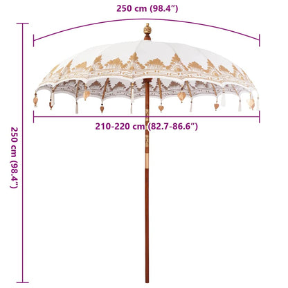 Parasol Anders Crème x 250 cm