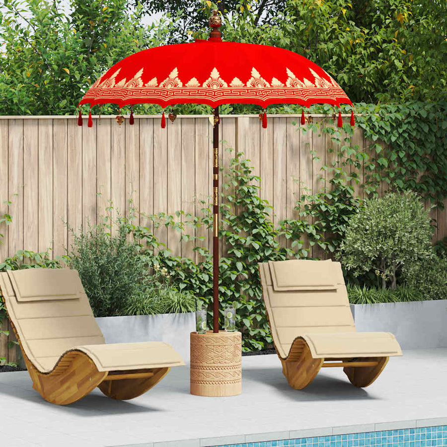 Balinese Parasol Rood 185 x 185 x 260 cm