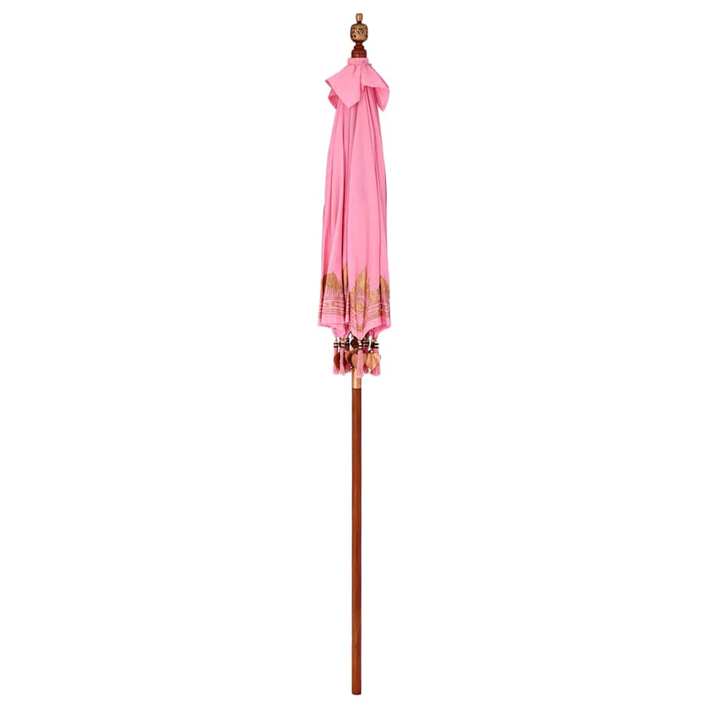 Parasol Anders Roze x 260 cm Katoen en massief hout
