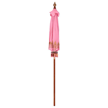 Parasol Anders Roze x 260 cm Katoen en massief hout