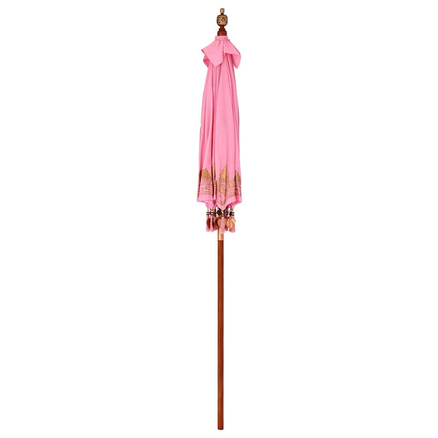 Parasol Anders Roze x 260 cm Katoen en massief hout