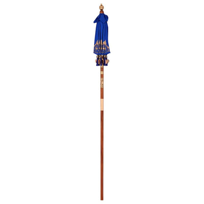 Balinese Parasol Anders Blauw x 260 cm Katoen en massief hout