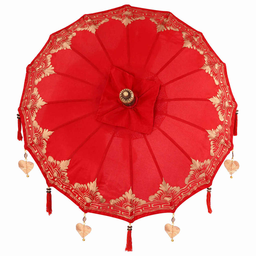 Balinese Parasol Rood 125 x 125 x 260 cm