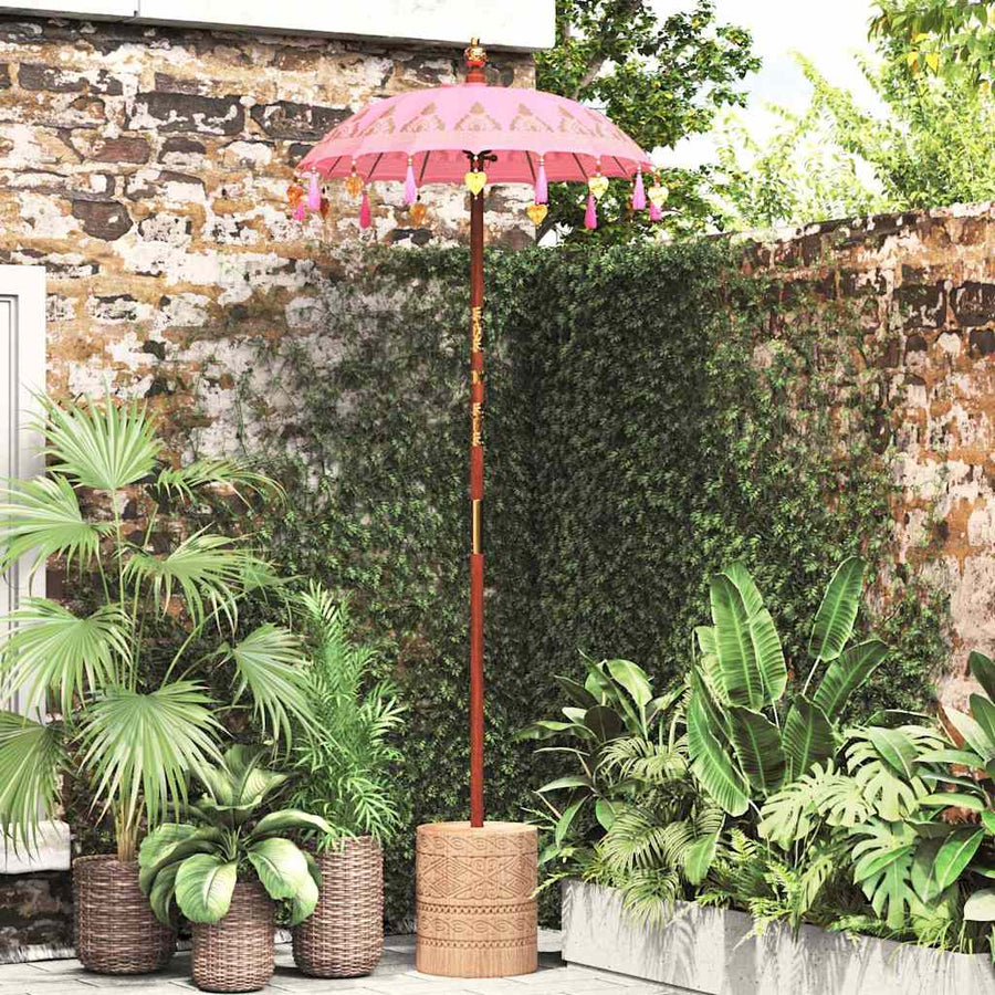Balinese Parasol Roze 125 x 125 x 260 cm
