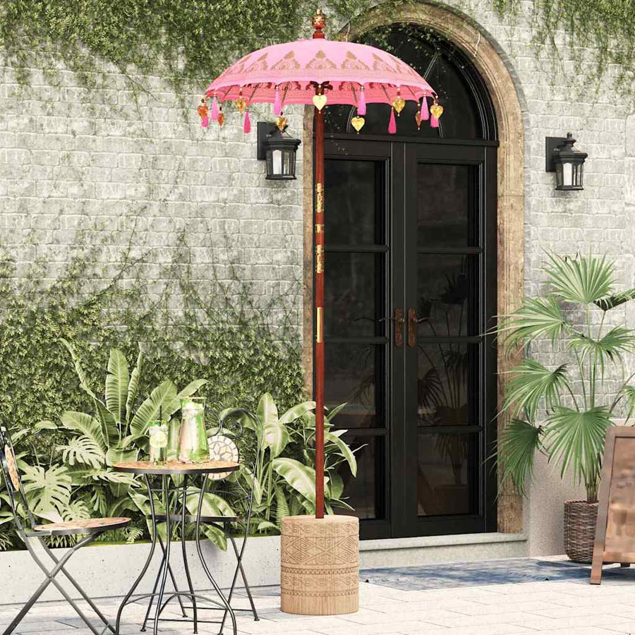Balinese Parasol Roze 125 x 125 x 260 cm