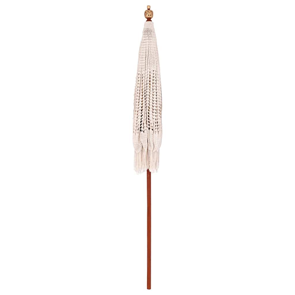 Parasol Anders Crème x 250 cm Katoen en massief hout
