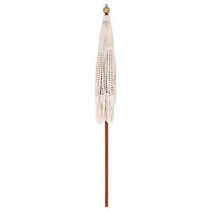 Parasol Anders Crème x 250 cm Katoen en massief hout