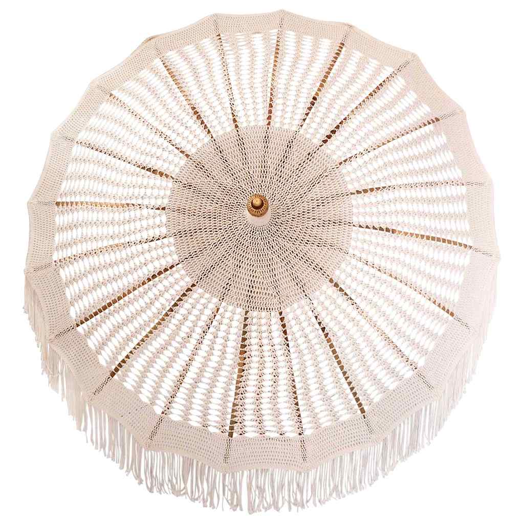 Parasol Anders Crème x 250 cm Katoen en massief hout