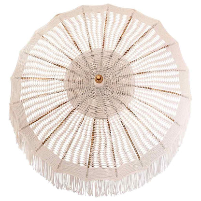 Parasol Anders Crème x 250 cm Katoen en massief hout