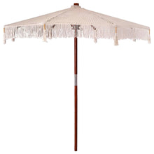 Parasol Anders Crème x 250 cm Katoen en massief hout