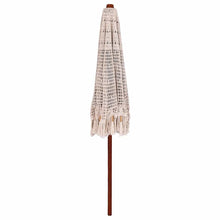Parasol Anders Crème x 250 cm Katoen en massief hout
