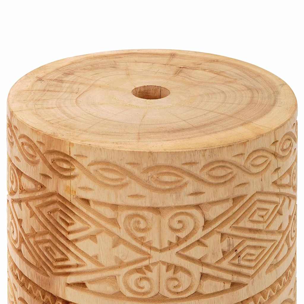 Parasolvoet Naturel Ø34 x 40 cm Massief Hout
