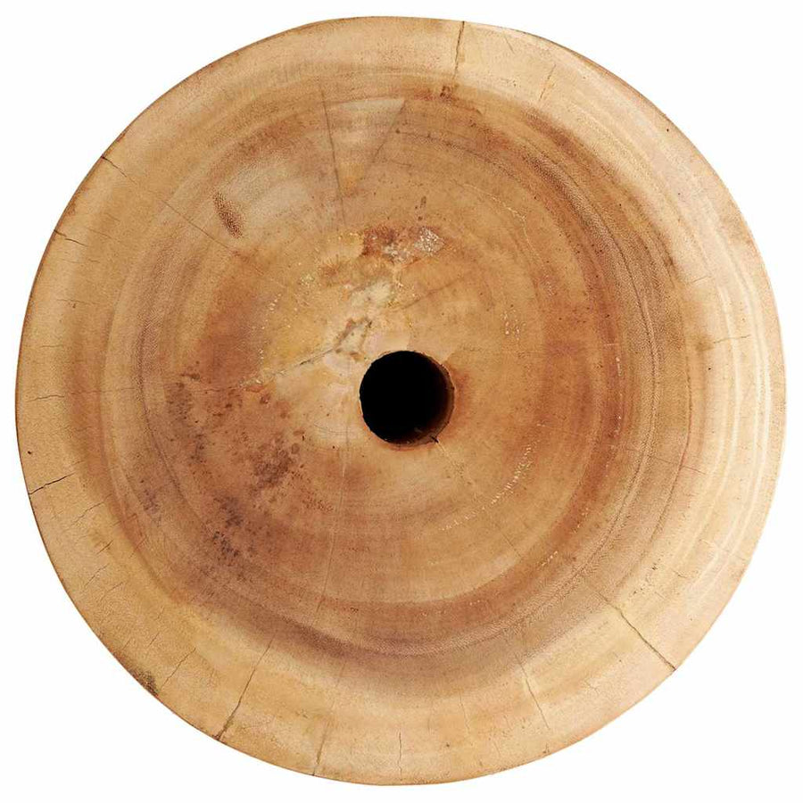 Parasolvoet Naturel Ø34 x 40 cm Massief Hout