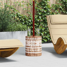 Parasolvoet Wit gewassen Ø34 x 40 cm Massief Hout