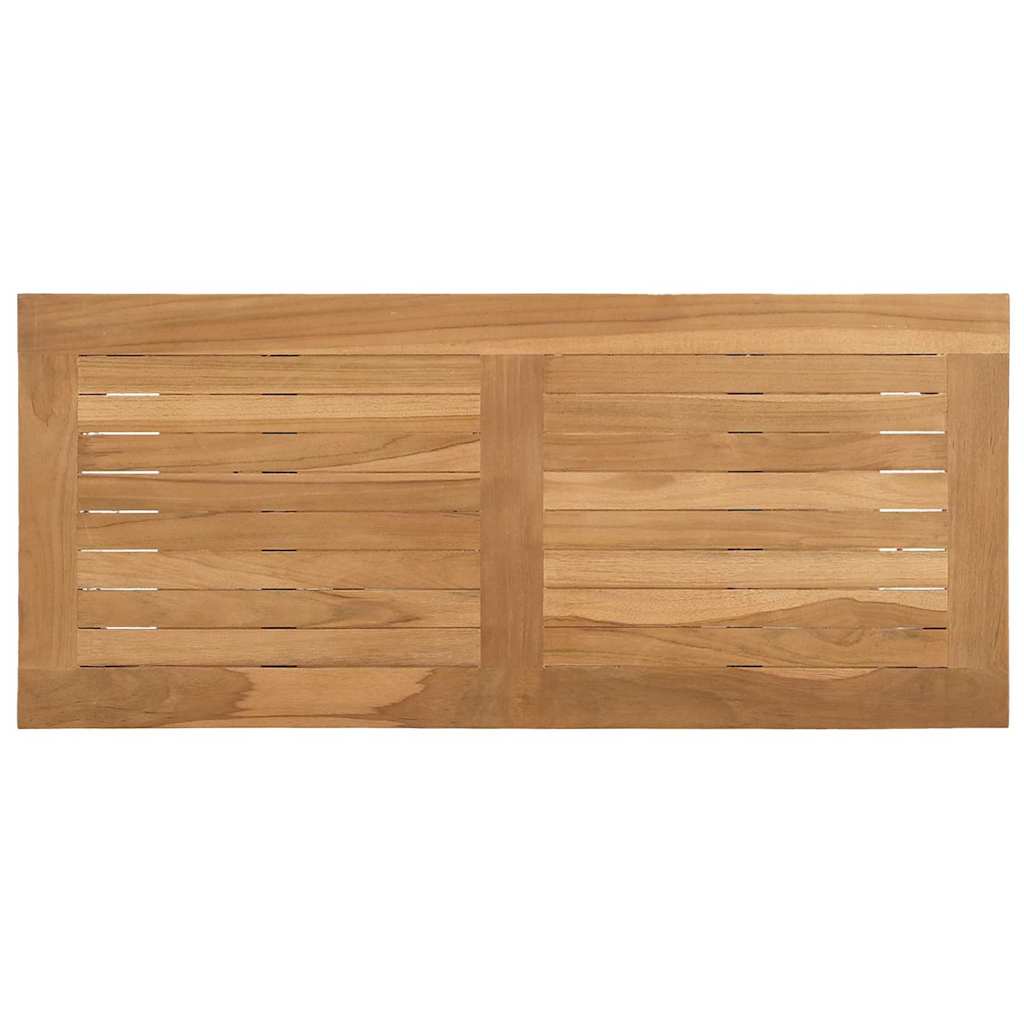 Wandtafel met opslag met plank Bruin 85 x 35 x 75 cm Massief teakhout