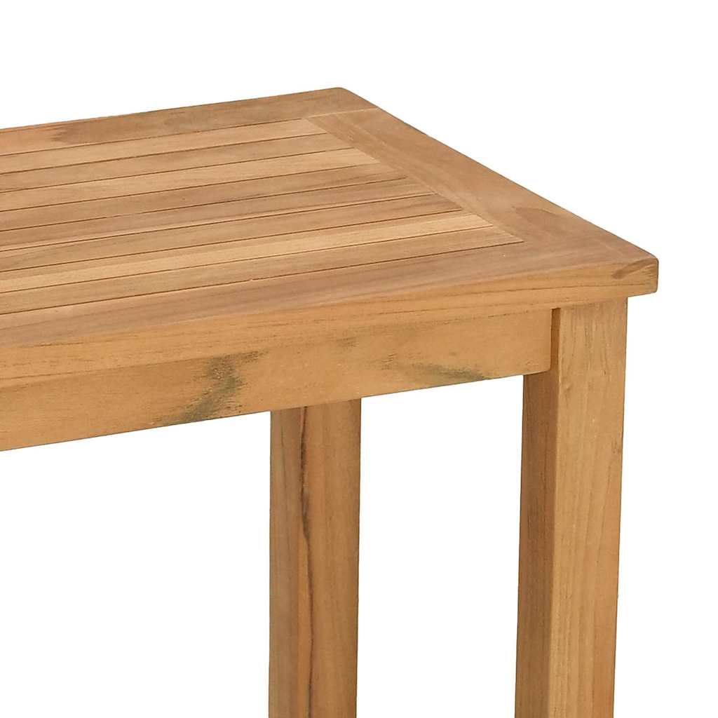 Wandtafel met opslag met plank Bruin 110 x 40 x 45 cm Massief teakhout