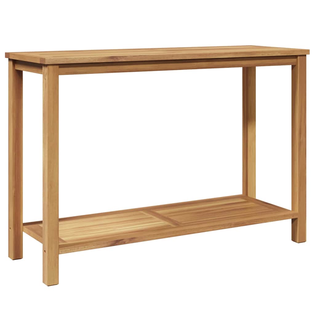 Wandtafel met opslag met plank Bruin 110 x 40 x 45 cm Massief teakhout