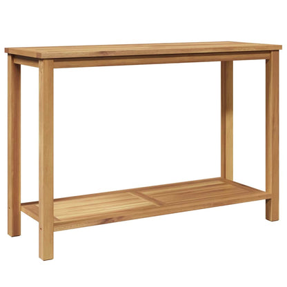 Wandtafel met opslag met plank Bruin 110 x 40 x 45 cm Massief teakhout