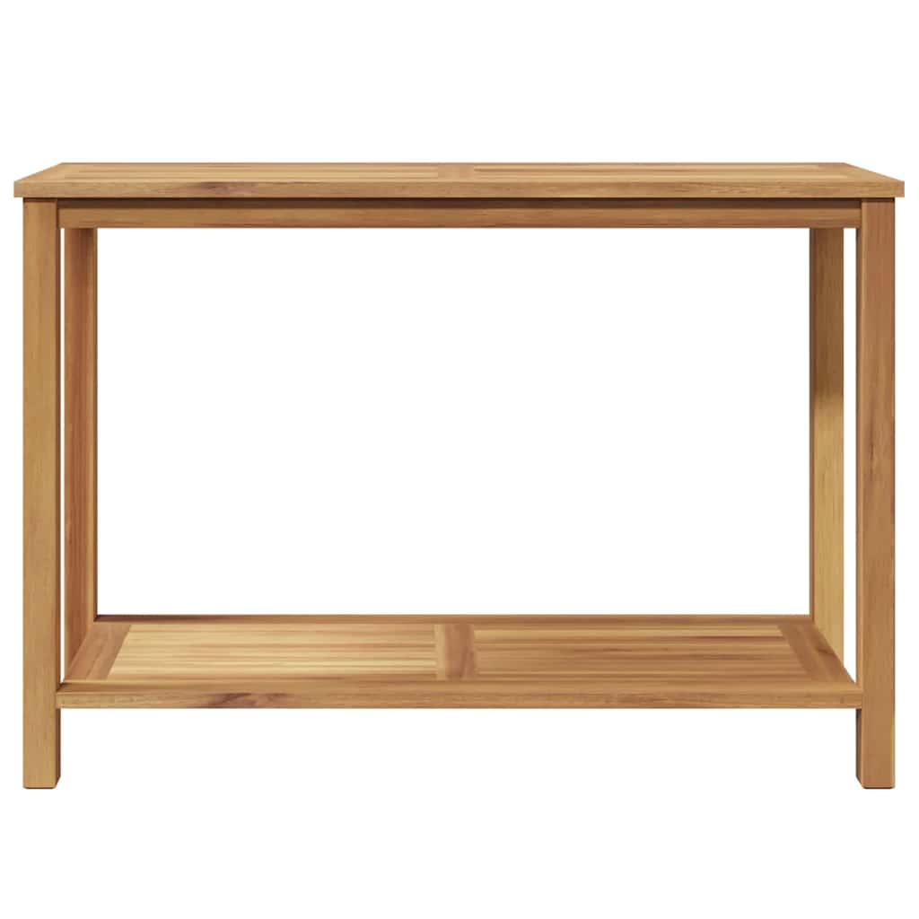 Wandtafel met opslag met plank Bruin 110 x 40 x 45 cm Massief teakhout
