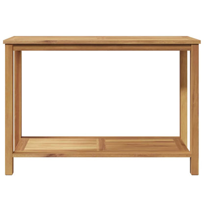 Wandtafel met opslag met plank Bruin 110 x 40 x 45 cm Massief teakhout