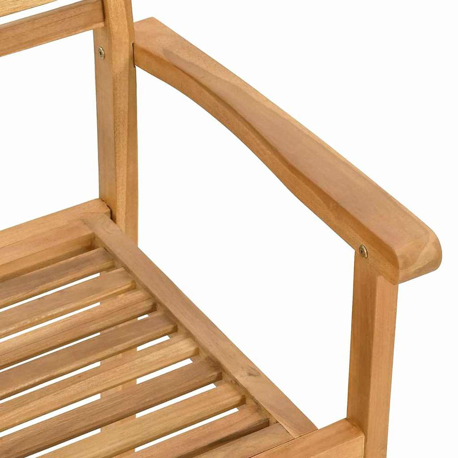 Tuinstapelstoelen 2 pcs Bruin 55.5 x 55.5 x 90 cm
