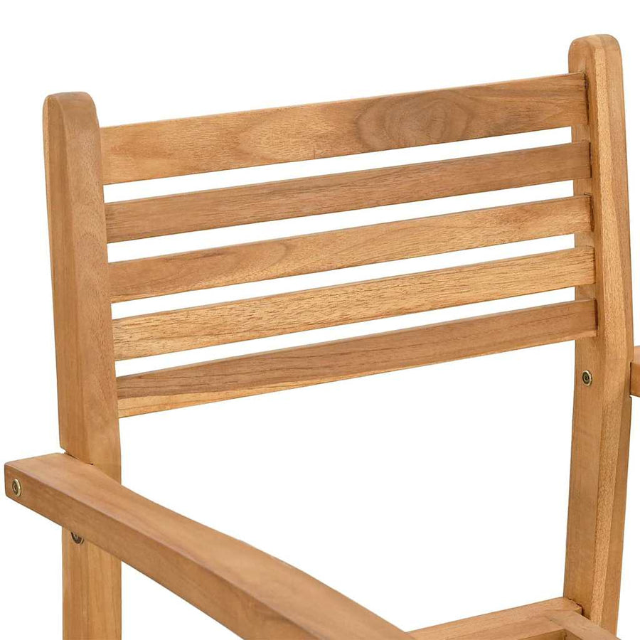 Tuinstapelstoelen 4 pcs Bruin 55.5 x 55.5 x 90 cm