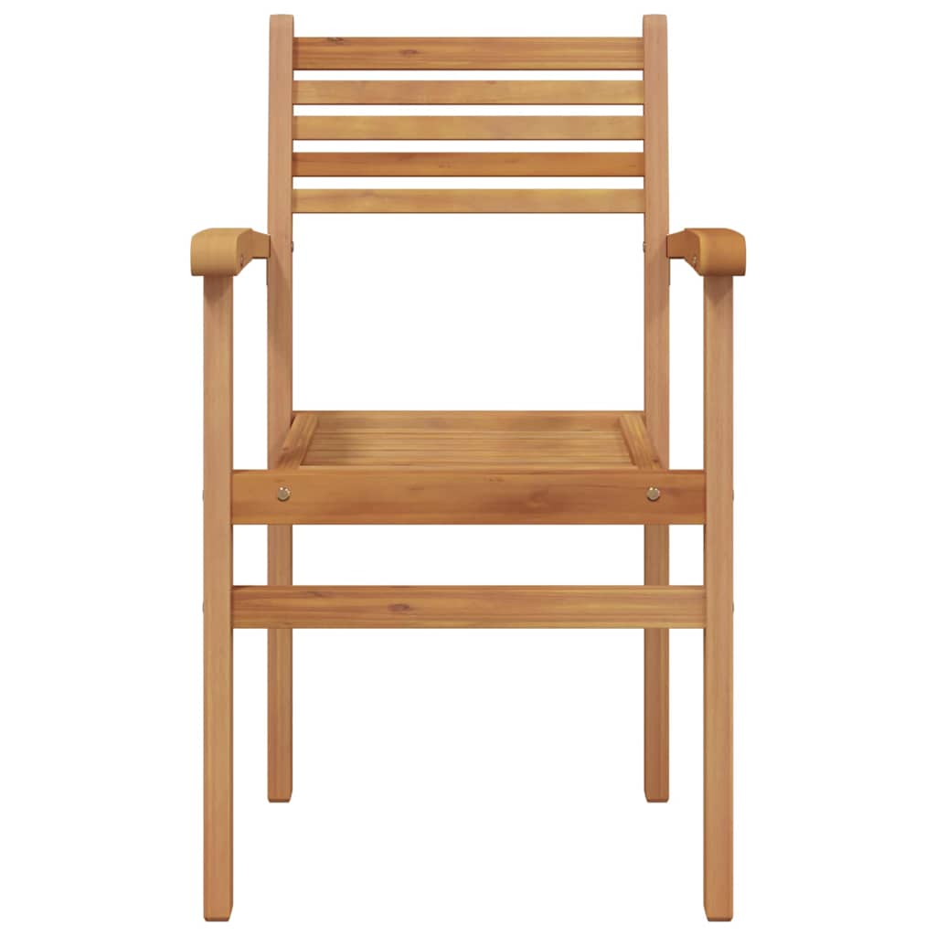Tuinstapelstoelen 4 pcs Bruin 55.5 x 55.5 x 90 cm