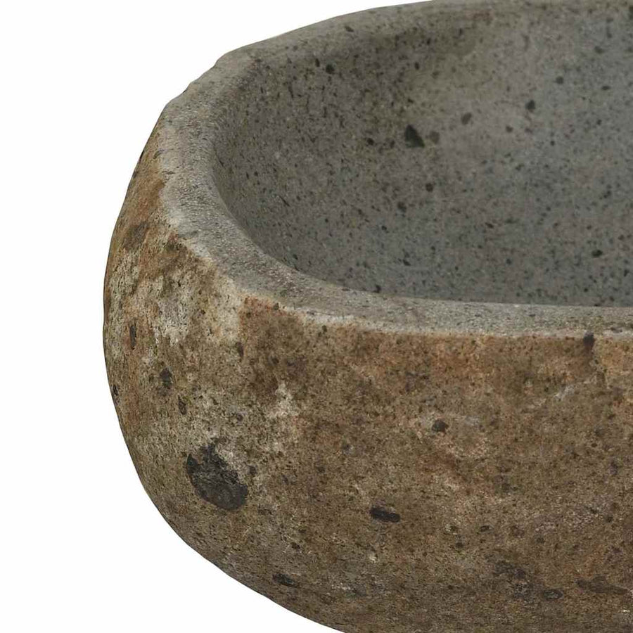 Wasbak Lichtgrijs (30-37) x (25-30) x 12 cm Riviersteen
