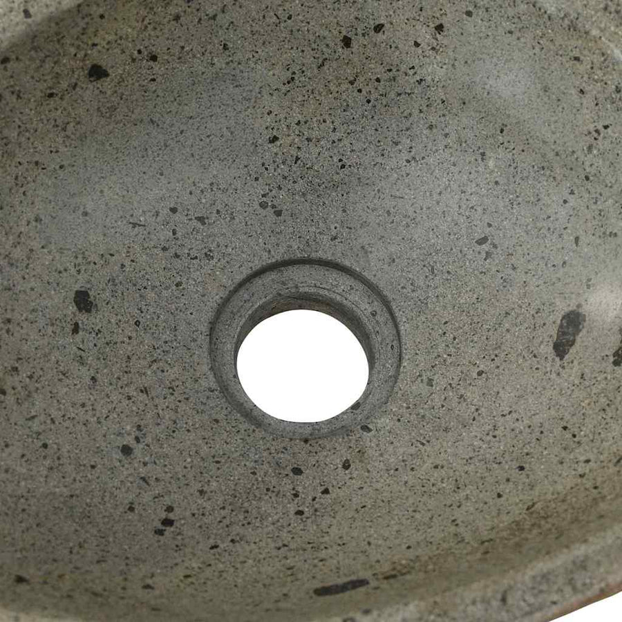 Wasbak Lichtgrijs (30-37) x (25-30) x 12 cm Riviersteen