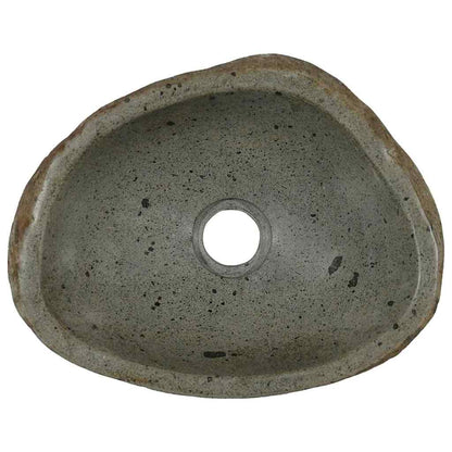 Wasbak Lichtgrijs (30-37) x (25-30) x 12 cm Riviersteen