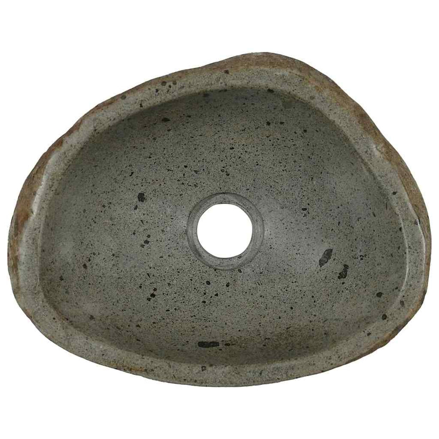 Wasbak Lichtgrijs (30-37) x (25-30) x 12 cm Riviersteen