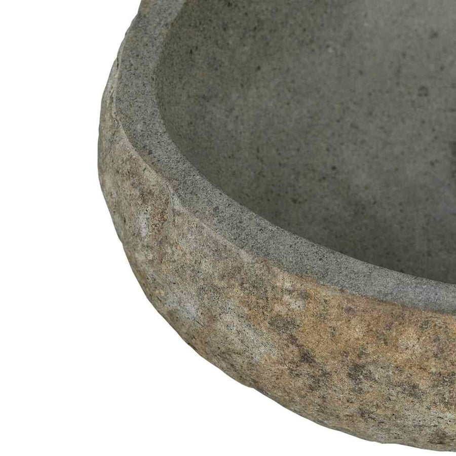 Wasbak Lichtgrijs (38-45) x (30-35) x 15 cm Riviersteen