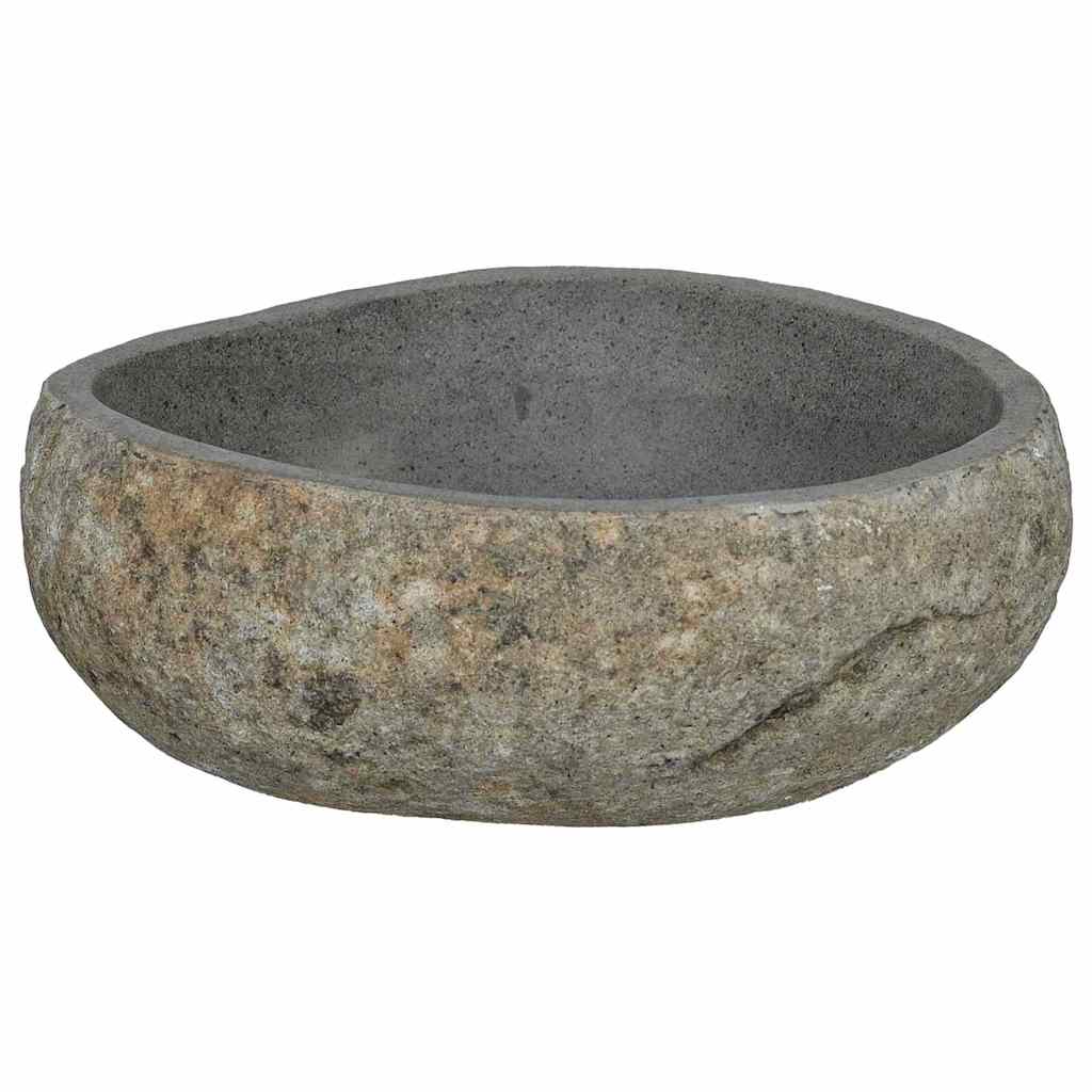 Wasbak Lichtgrijs (38-45) x (30-35) x 15 cm Riviersteen