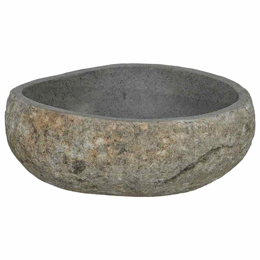 Wasbak Lichtgrijs (38-45) x (30-35) x 15 cm Riviersteen