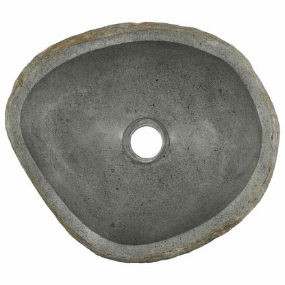 Wasbak Lichtgrijs (38-45) x (30-35) x 15 cm Riviersteen
