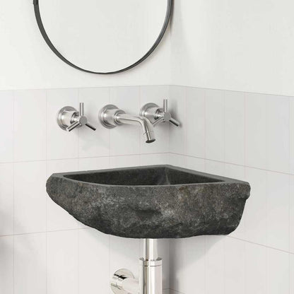 Wand Gemonteerde Hoekkom Grijs (30-37) x (30-37) x 12 cm