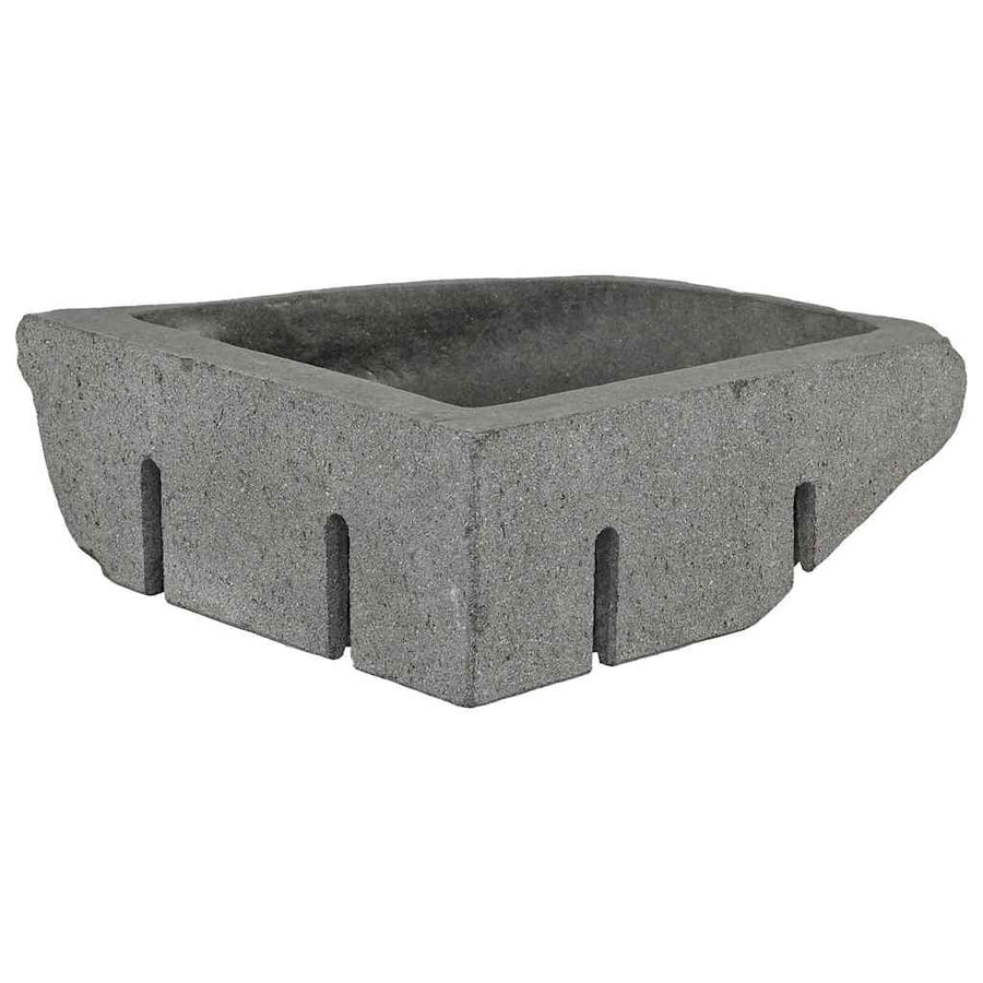 Wand Gemonteerde Hoekkom Grijs (30-37) x (30-37) x 12 cm