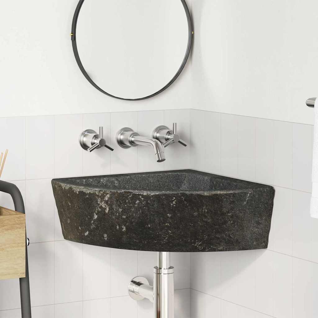 Wand Gemonteerde Hoekkom Grijs (38-45) x (38-45) x 12 cm