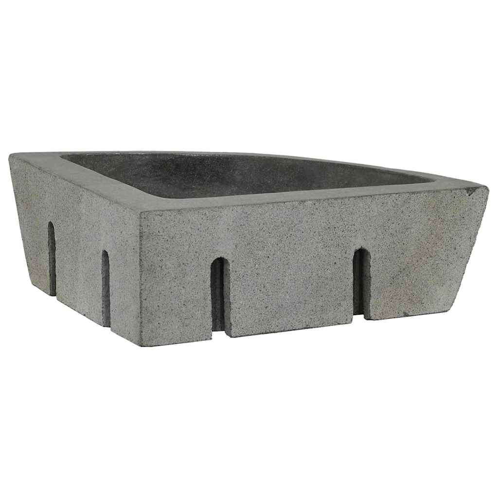 Wand Gemonteerde Hoekkom Grijs (38-45) x (38-45) x 12 cm
