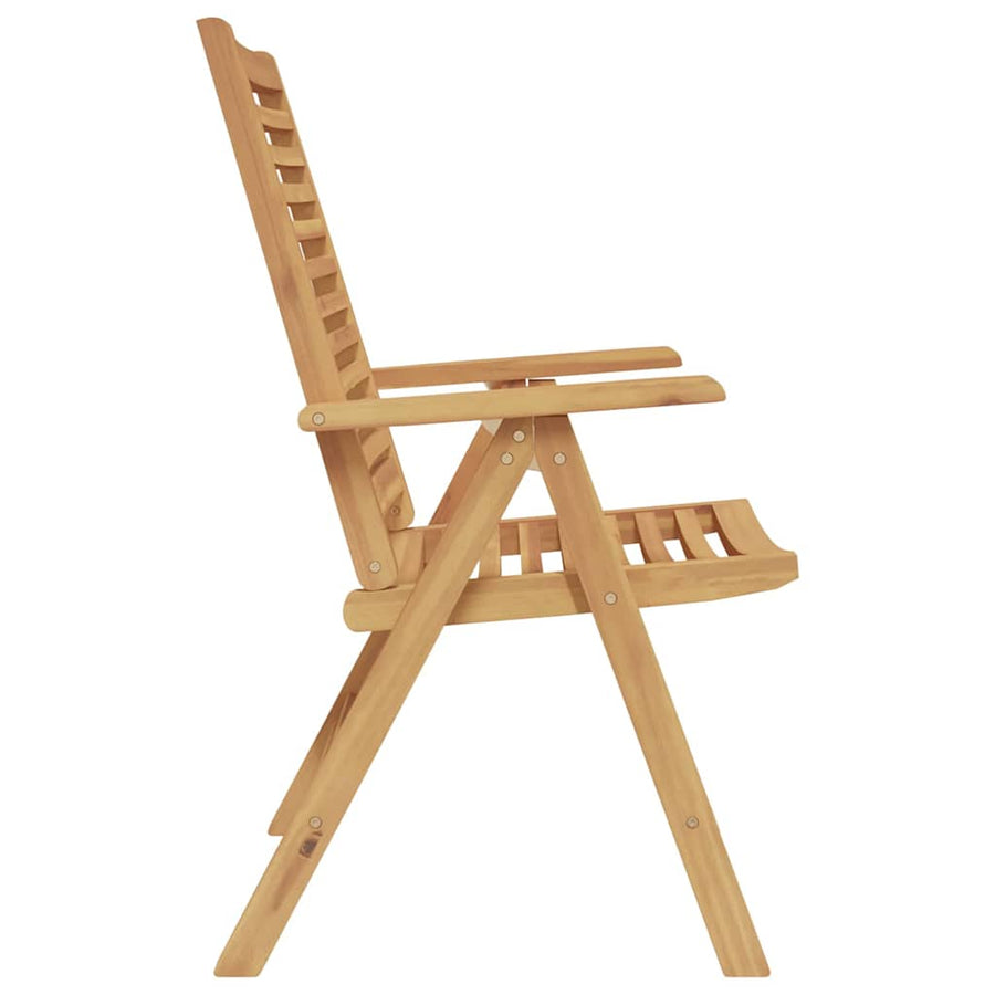 Tuinstoelen 2 pcs Bruin 52 x 64.5 x 108 cm Massief acaciahout