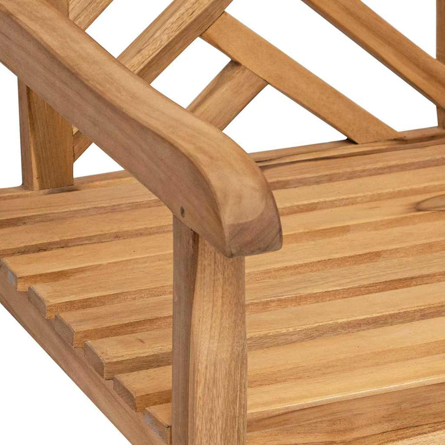 Tuinstoel 2 pcs Bruin 58 x 60 x 90 cm Massief teakhout