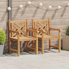 Chair 2 pcs Brown 60 x 58 x 90 cm Solid Teak